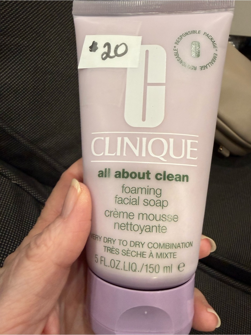 Clinique All About Clean Foaming Facial Soap - Pale Pink